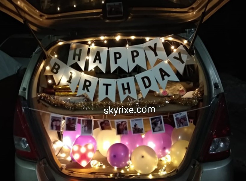 Glow Birthday Car Surprise