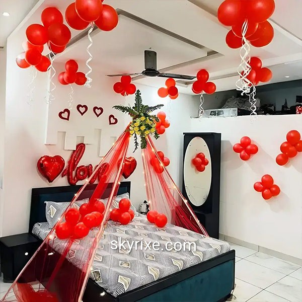Romantic Canopy Balloon Bedroom Decor