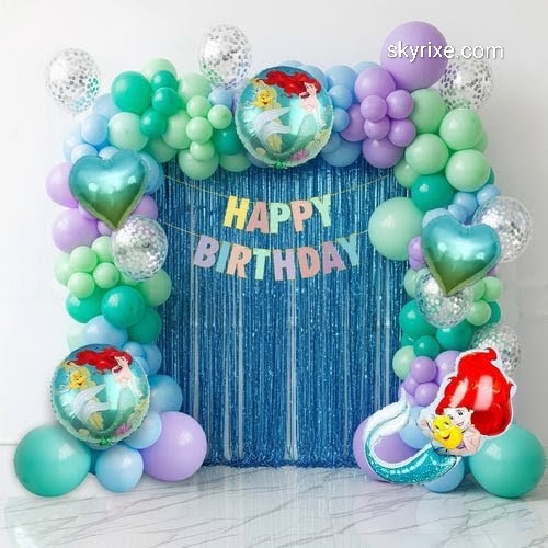 Mermaid Theme Birthday Decoration