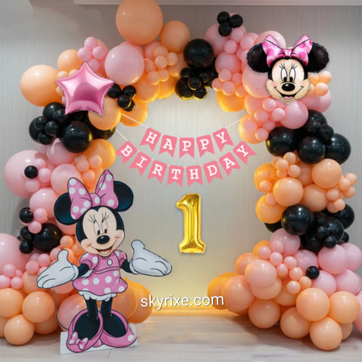 Minnie Mouse First Birthday Balloon