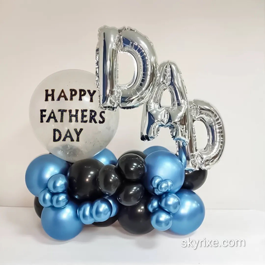 Cool Dad Blue Chrome Balloon Arrangement