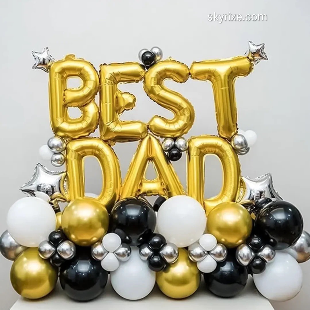 Best Dad Grand Gold Balloon Backdrop