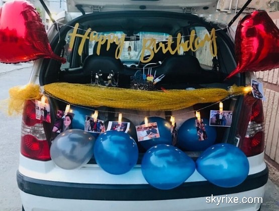 Golden Memories Birthday Car Boot Surprise Decor