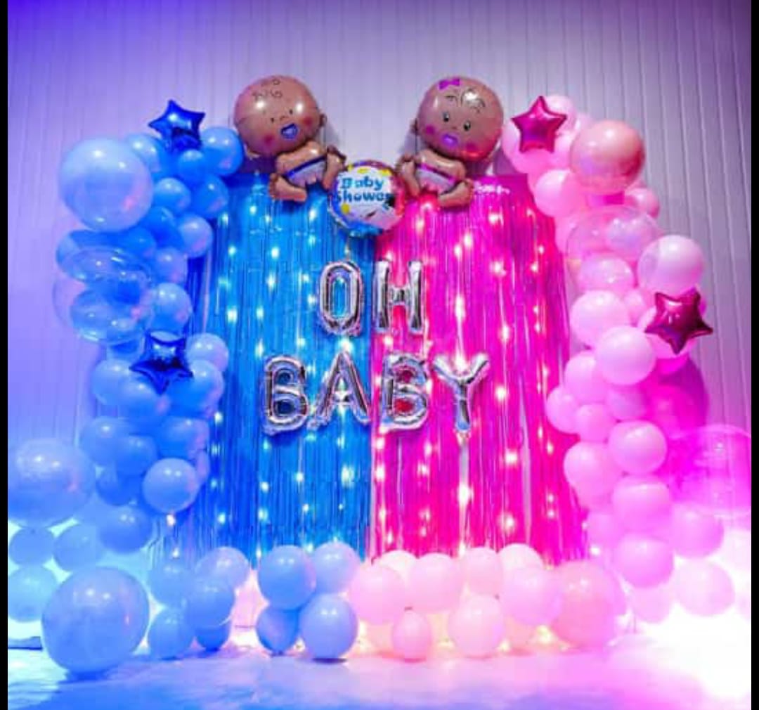Oh Baby Gender Reveal Backdrop