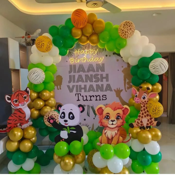 Jungle Safari Birthday Backdrop