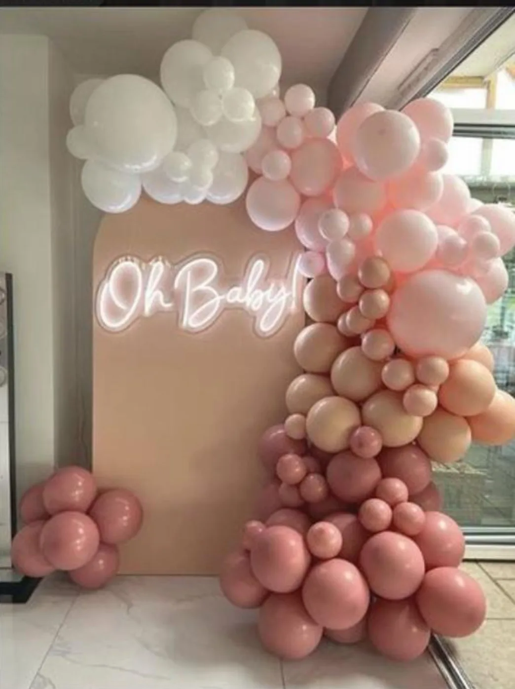 Blush Elegance Baby Shower Backdrop