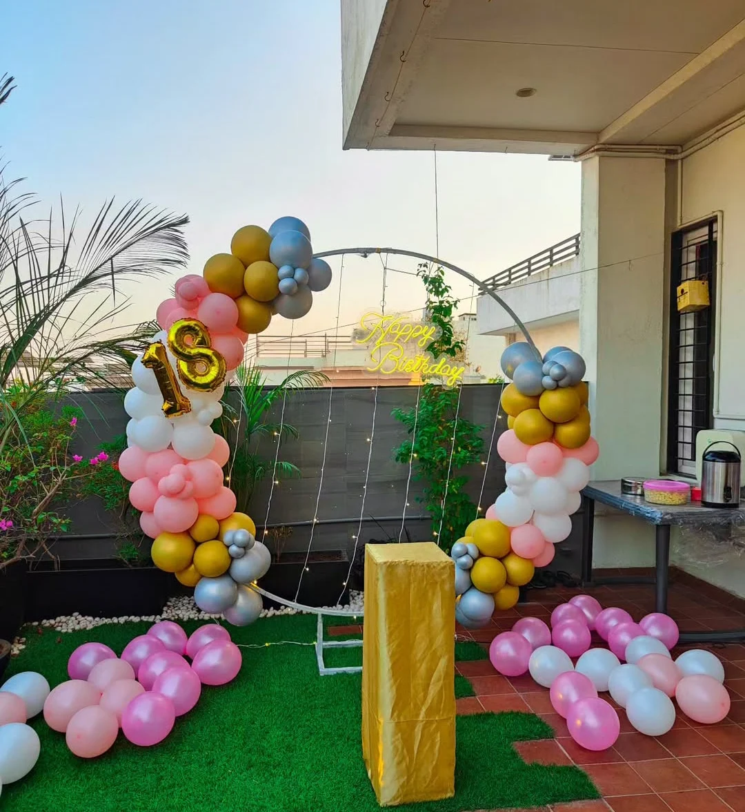 Terrace Decoration for Birthday