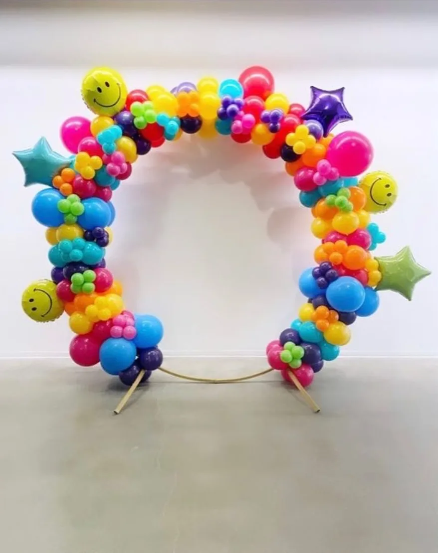 Rainbow Joy Balloon Arch