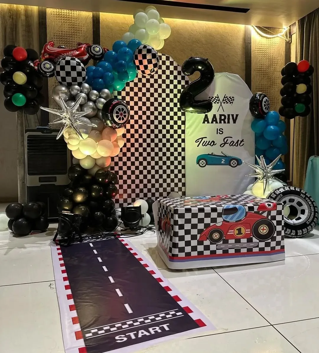Race Car Theme  Two Fast  Birthday Setup