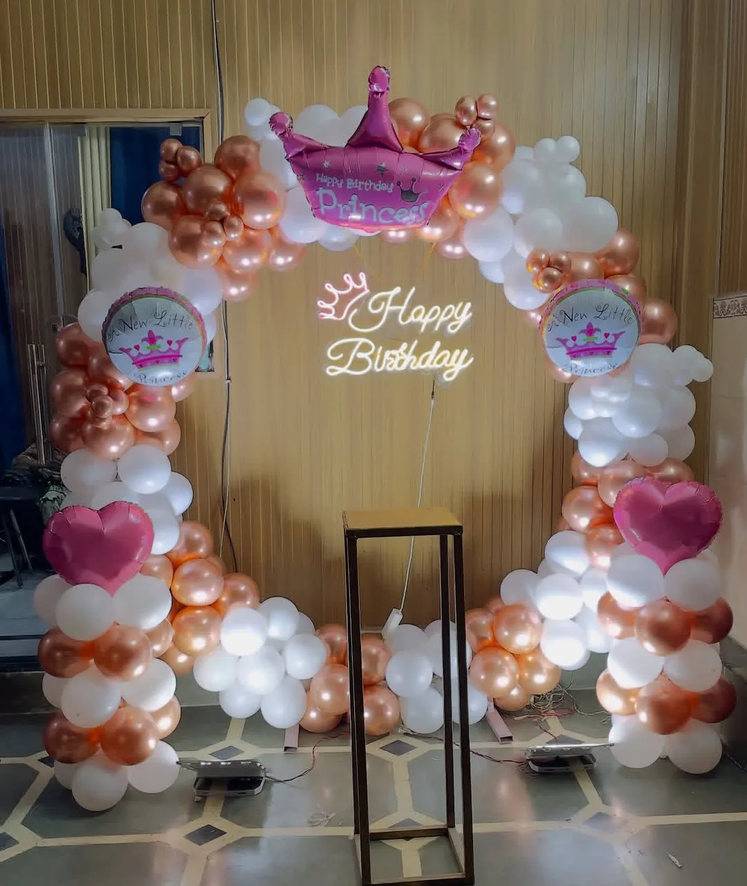 Princess Birthday Balloon Arch