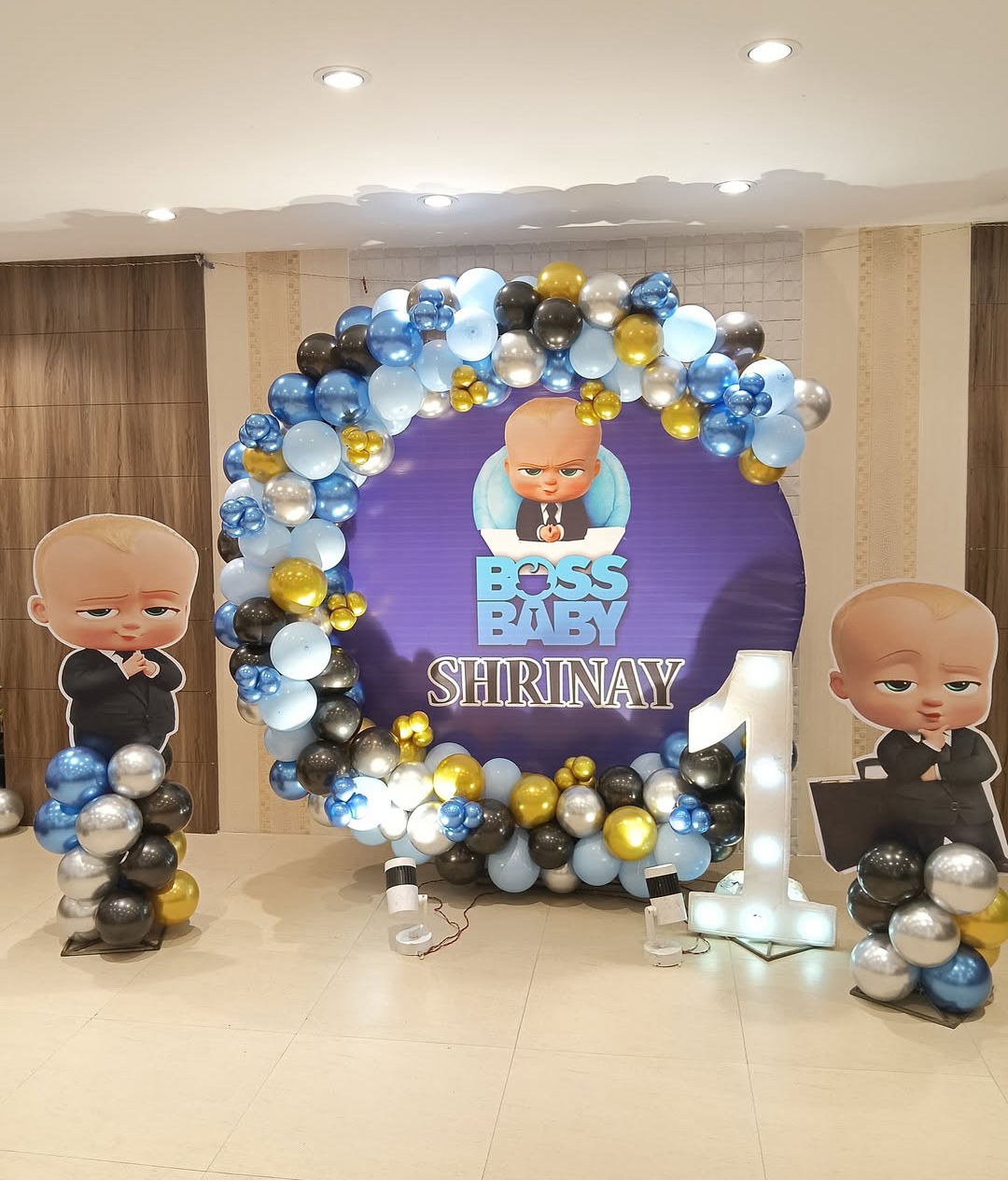Boss Baby Theme Birthday Backdrop