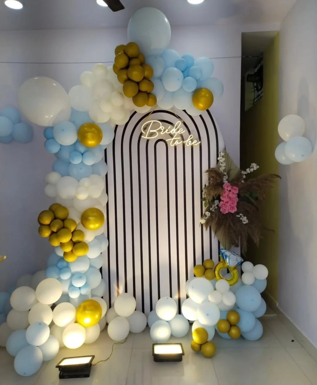 Bride to Be Backdrop wooden panel