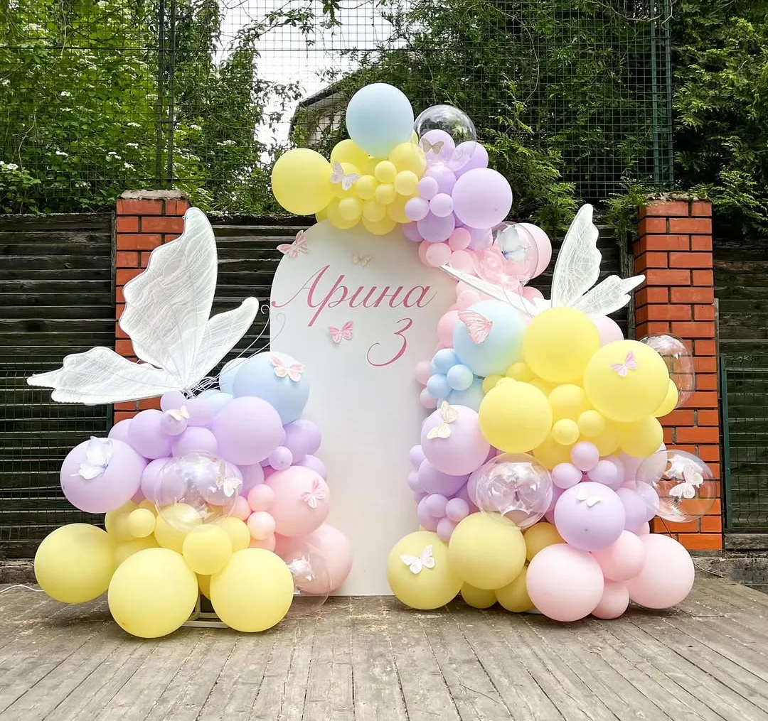 Butterfly Garden Pastel Backdrop