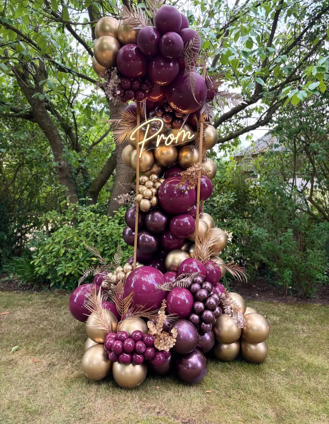 Golden Grape Prom Pillar