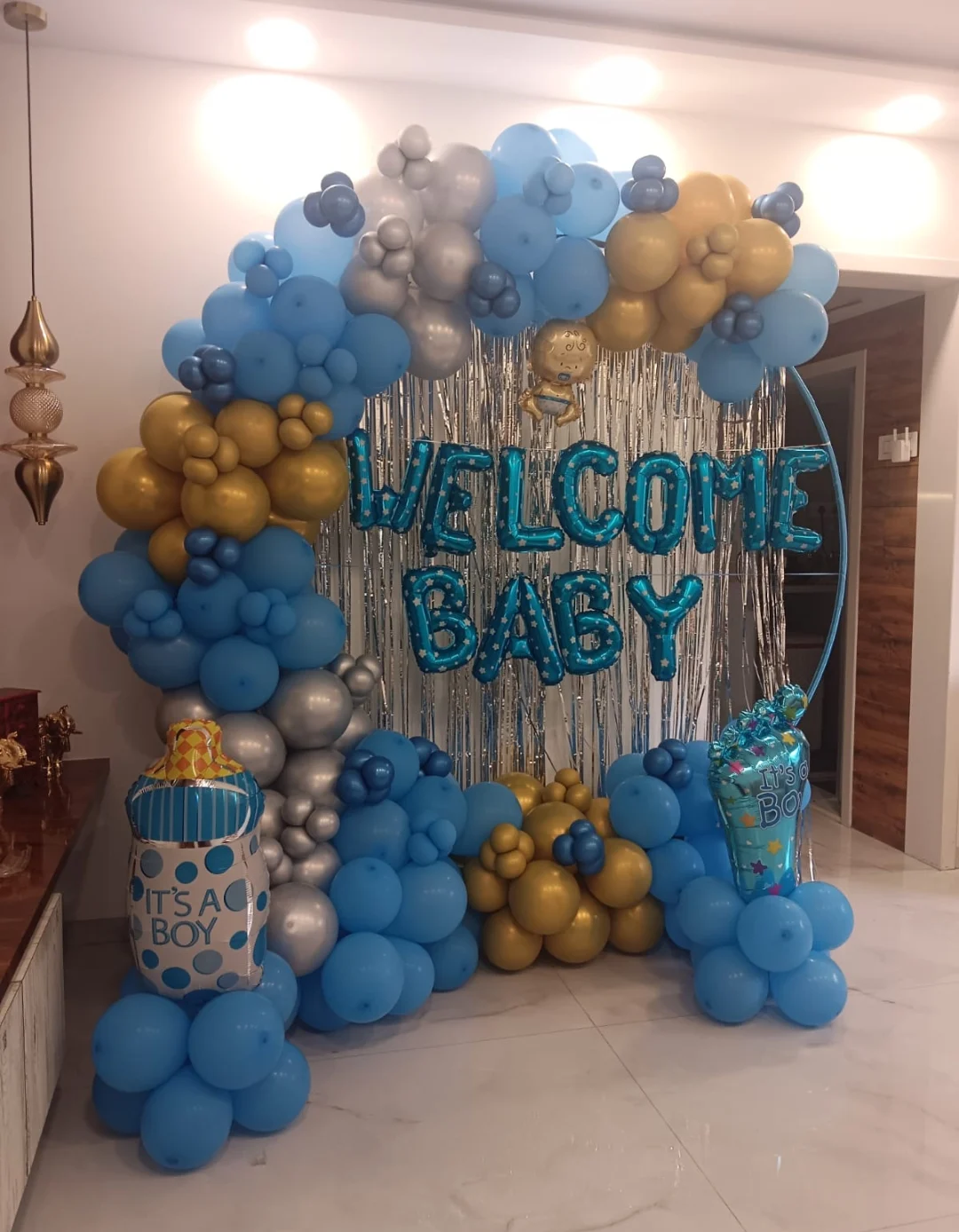 Welcome Baby Boy Decor