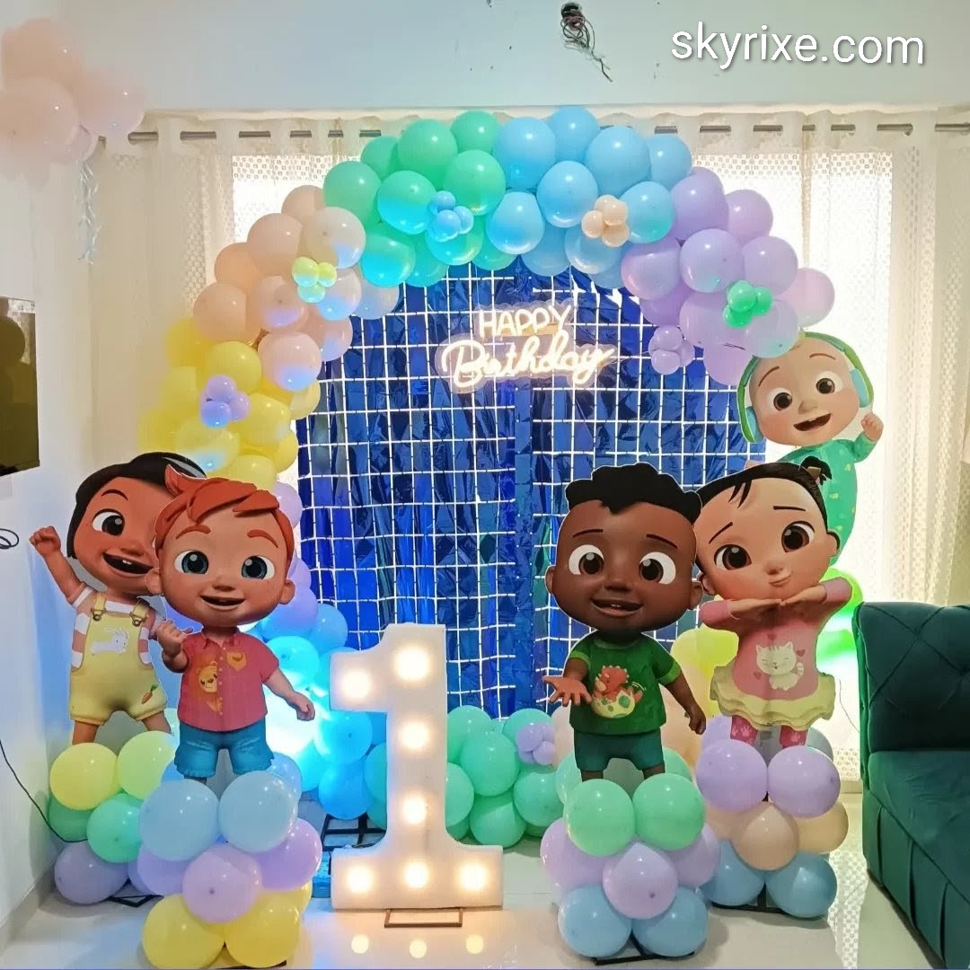 Cocomelon Theme 1st Birthday Decoration