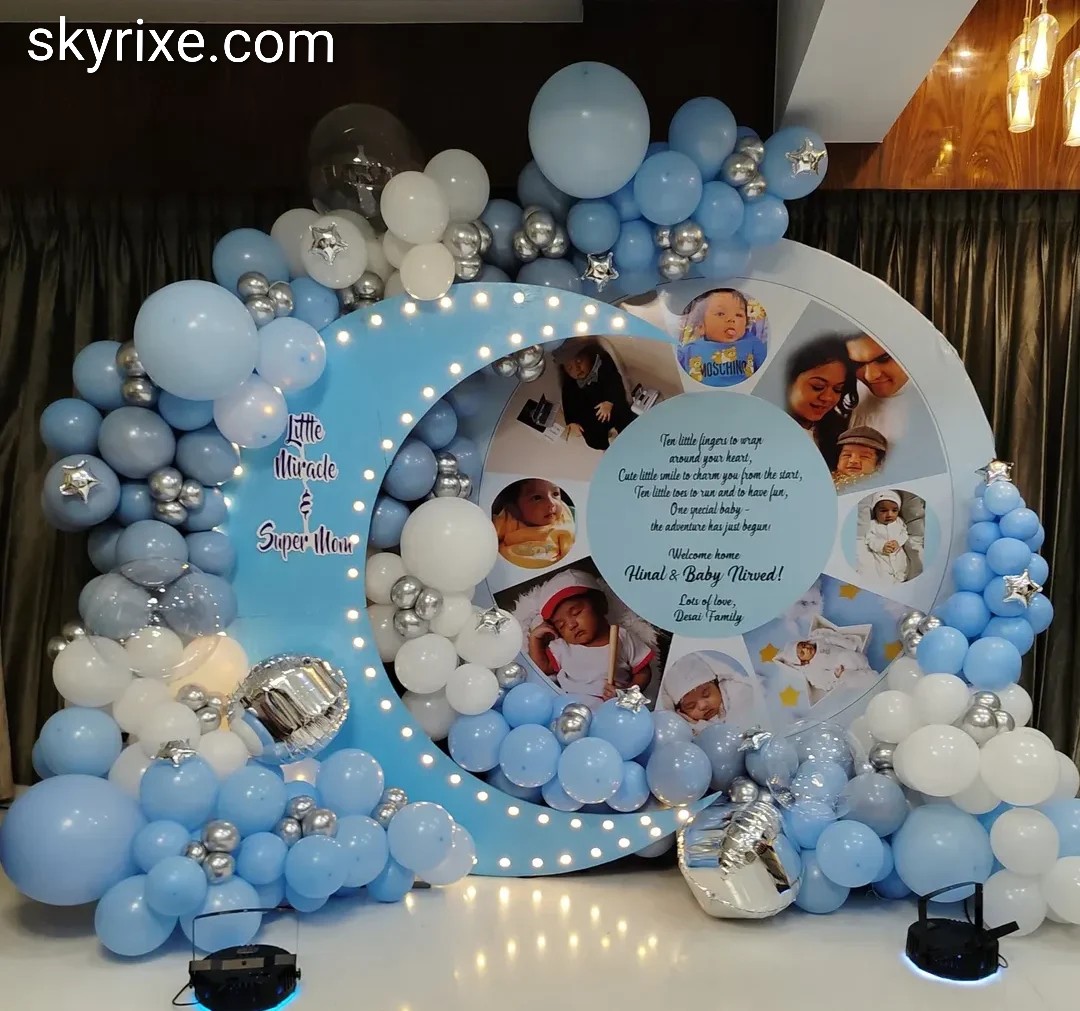 Naming Ceremony Photo Backdrop Decor