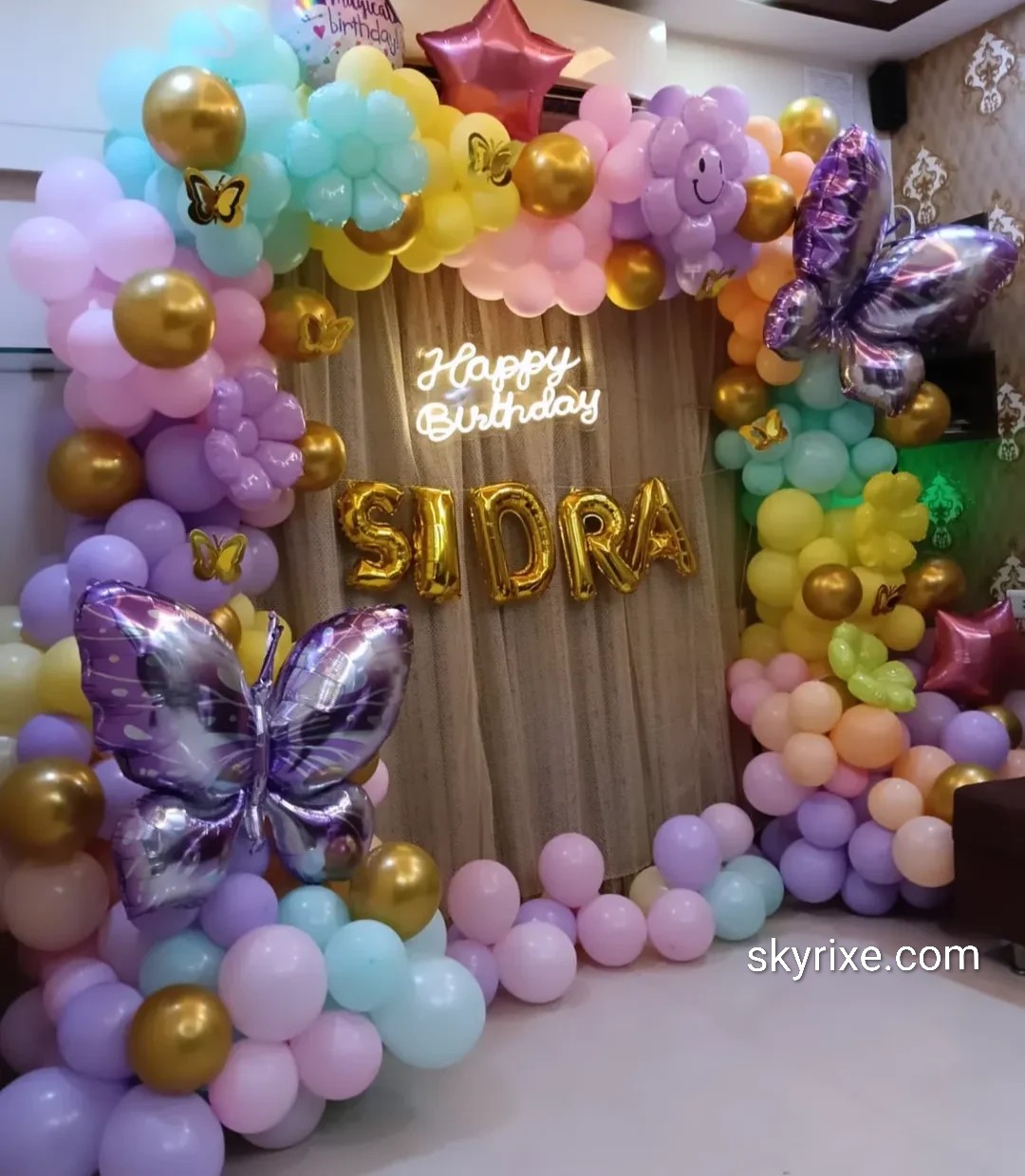 Pastel Butterfly Dream Birthday Backdrop