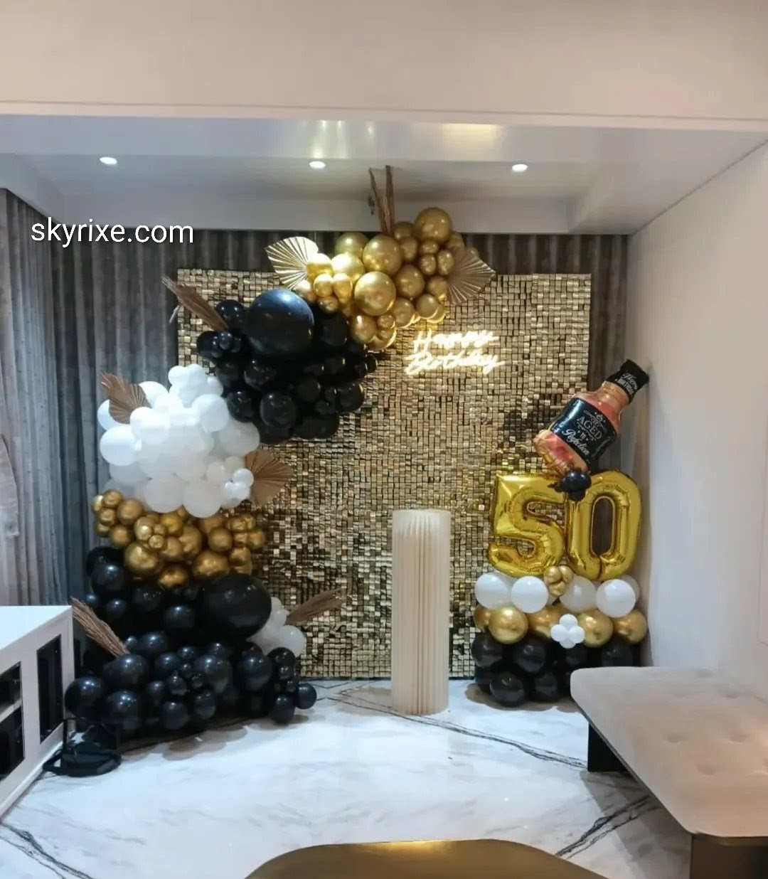 Gold Sequin 50th Birthday