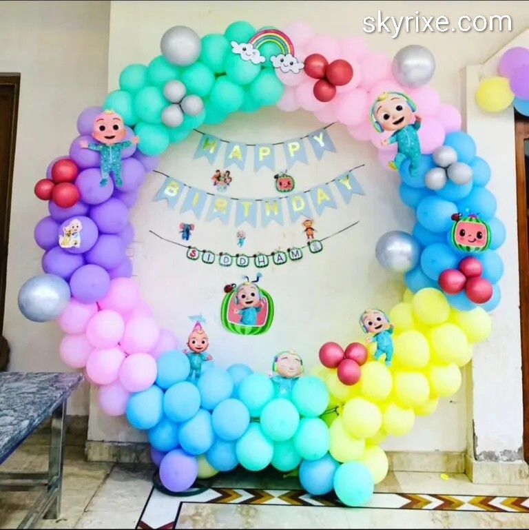 Cocomelon Theme Balloon Ring Decoration