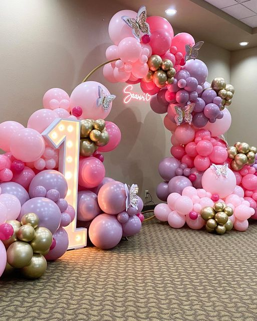 Butterfly Garden Balloon Arch