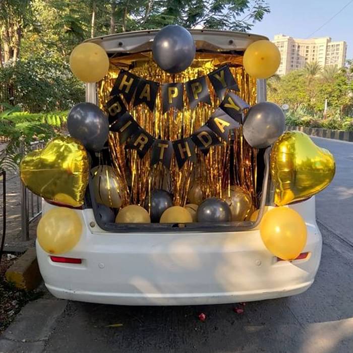 Car Boot Birthday Surprise Setup