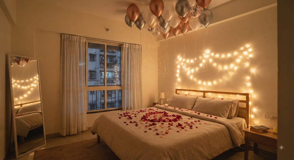 Birthday Balloon Decoration at Home in Mumbai: Apartment, Terrace & Hotel Room Setup Guide