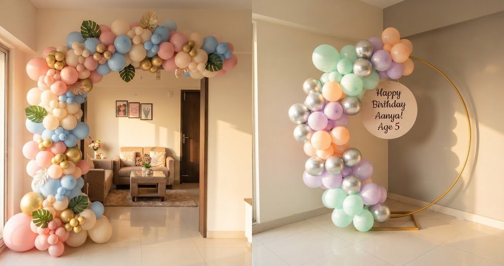 Balloon Arch vs Ring Backdrop: Which Is Better for a Home Birthday?