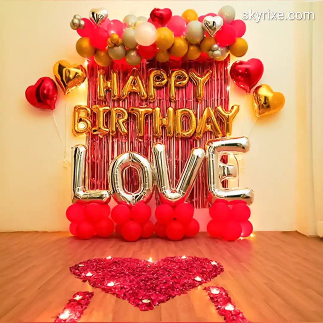 Romantic Love Birthday Surprise Decor