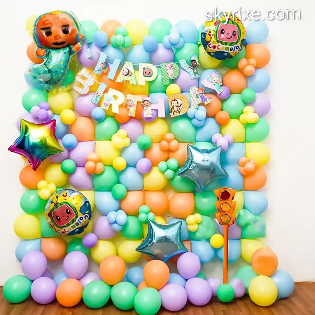 Cocomelon Pastel Balloon Wall decor