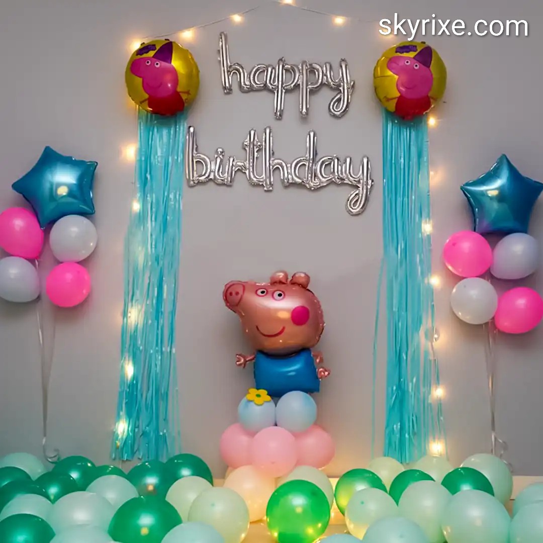 Peppa Pig Theme Kids Birthday