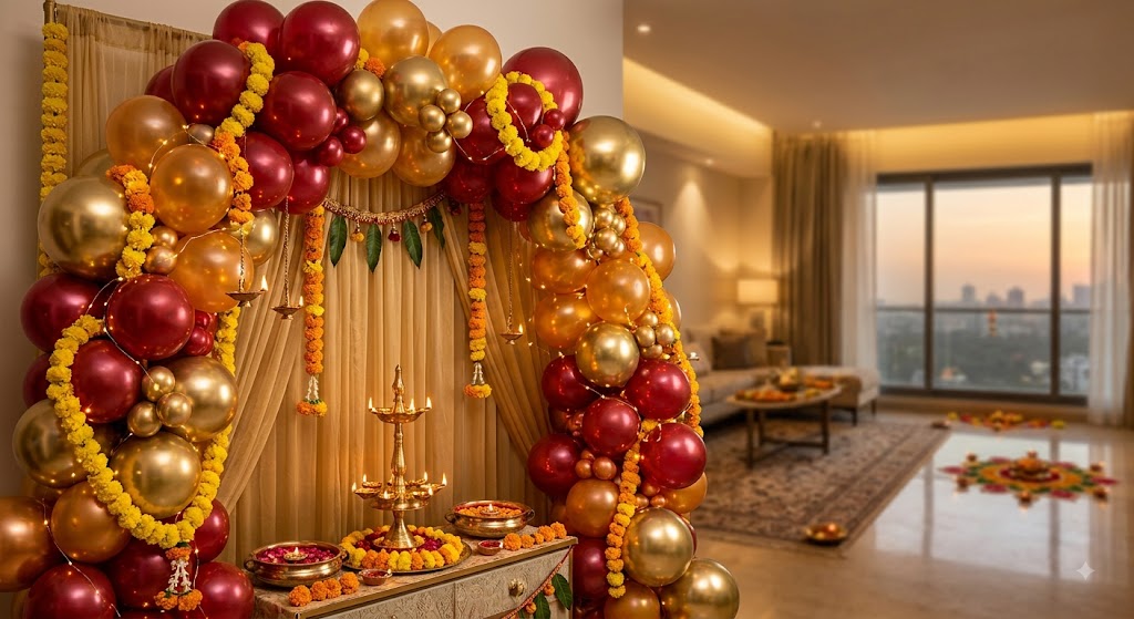 Balloon Decoration in Mumbai for Festivals: Diwali, New Year, and Beyond