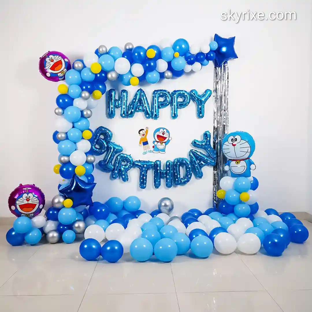 Doraemon Theme Birthday Balloon