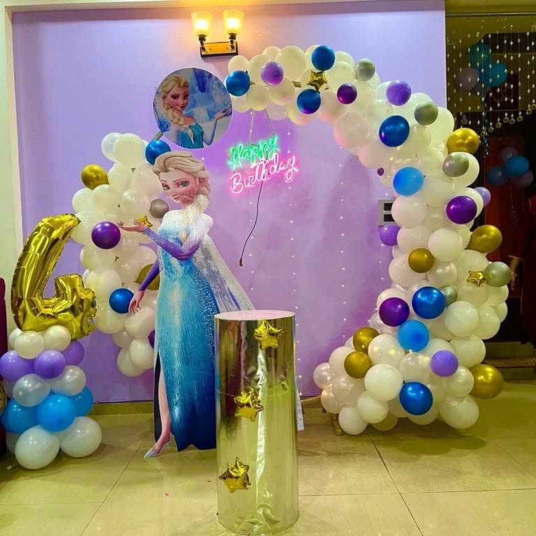 Frozen Themed Birthday Backdrop