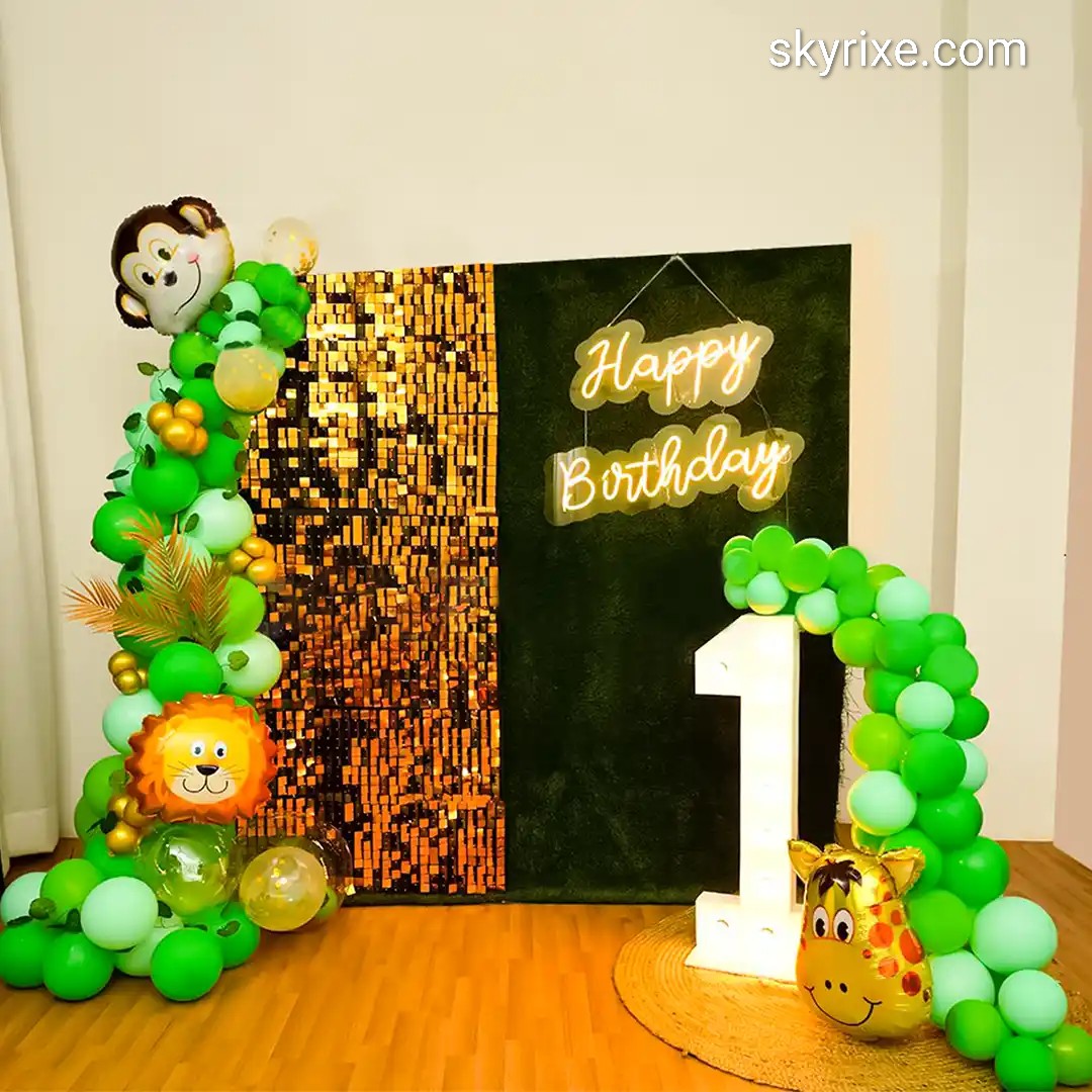 Jungle Safari Theme First Birthday