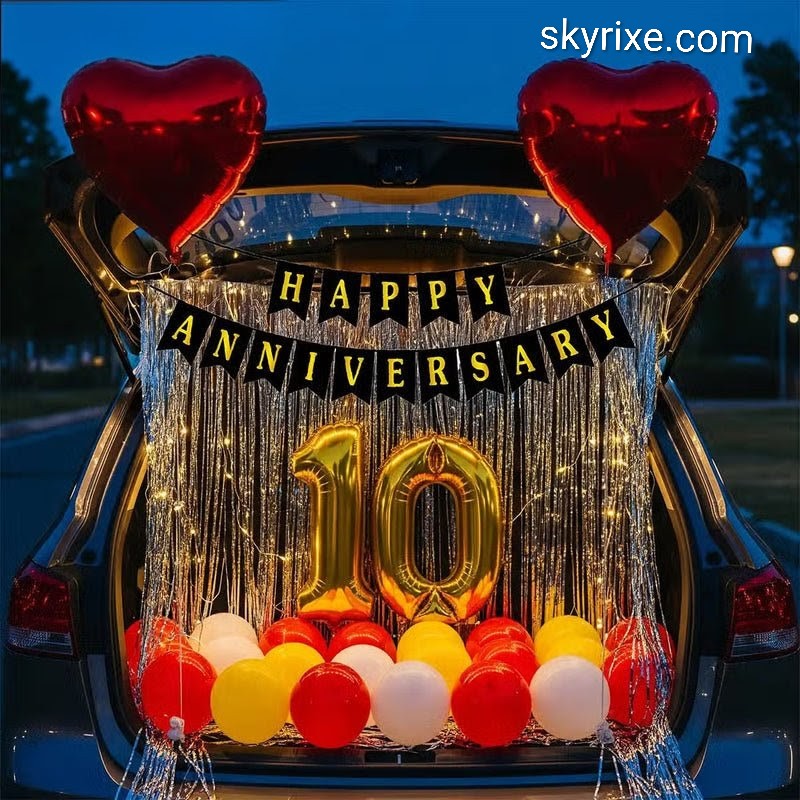 Anniversary Love Trunk Surprise Setup