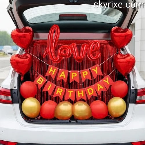 Romantic Car Boot Decoration