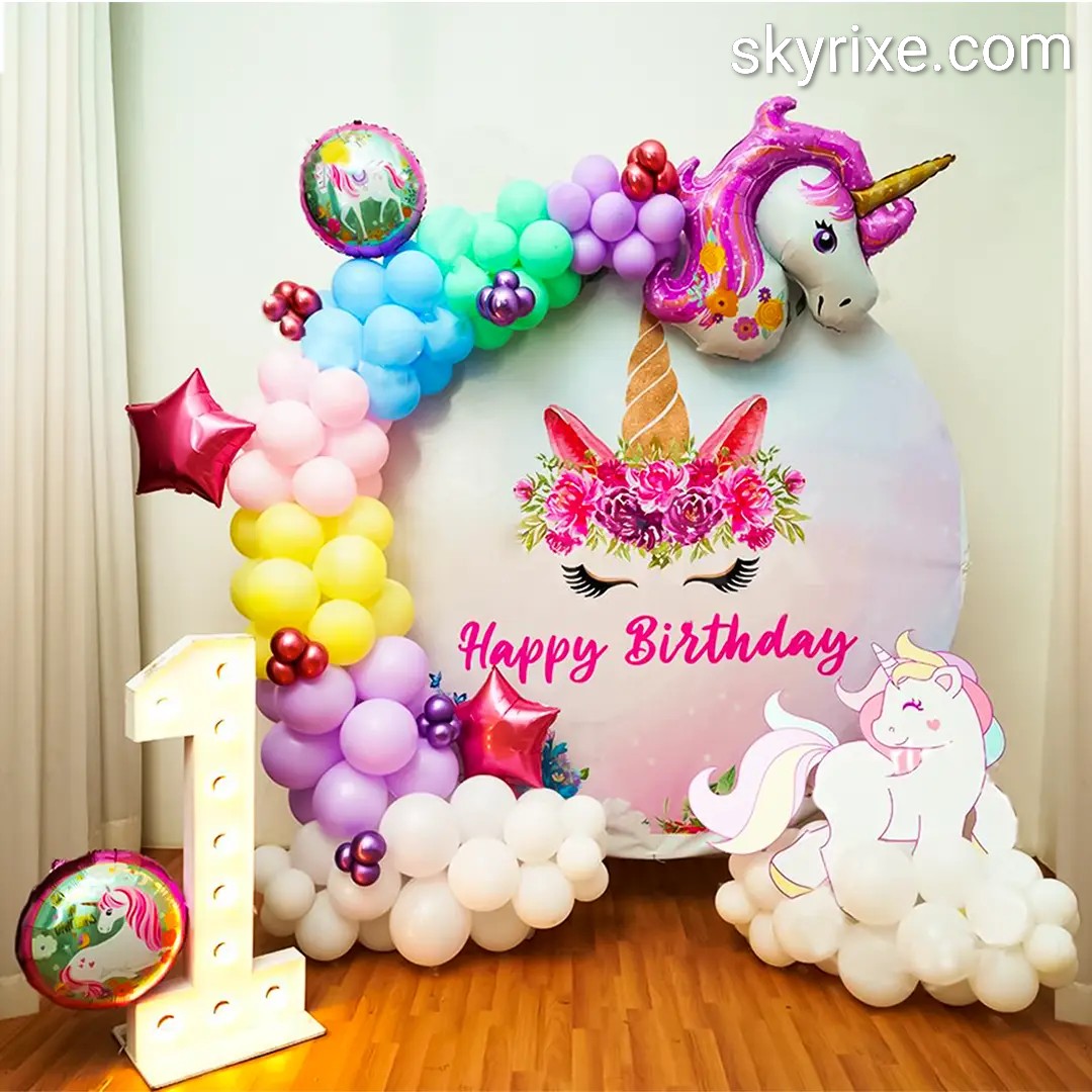 unicorn birthday decoration