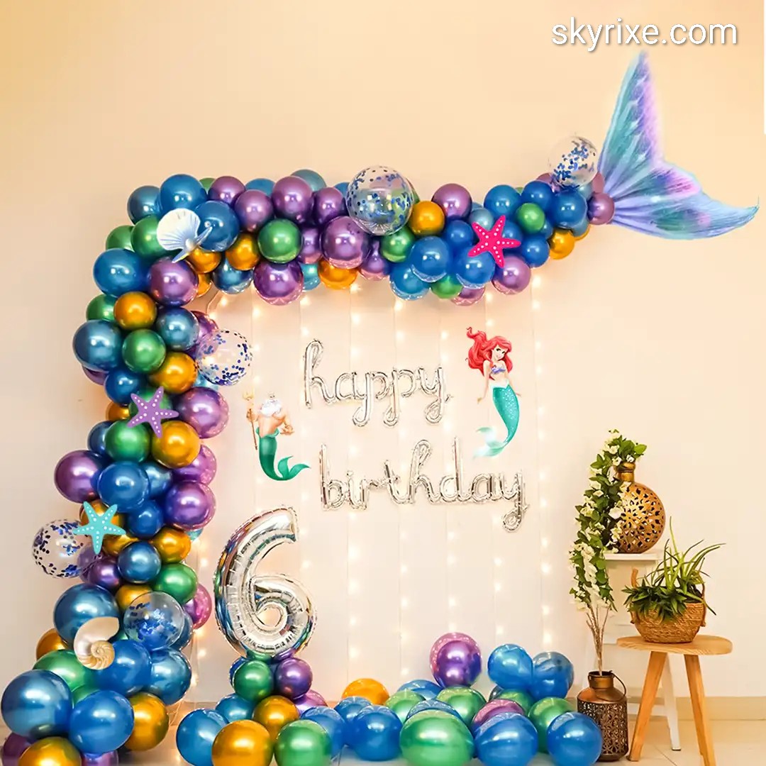 mermaid birthday decoration