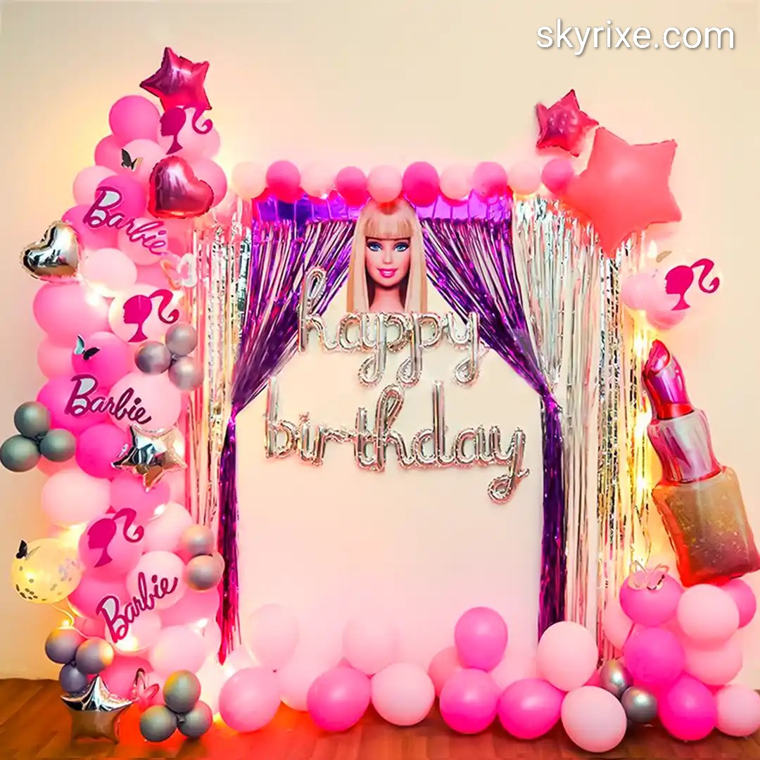 barbie birthday decoration