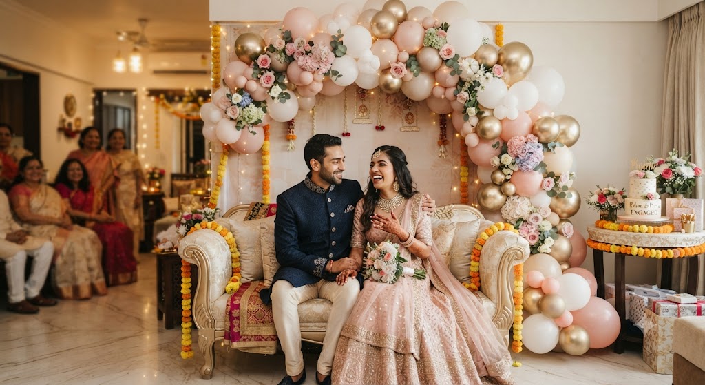 Engagement Decoration at Home in Mumbai